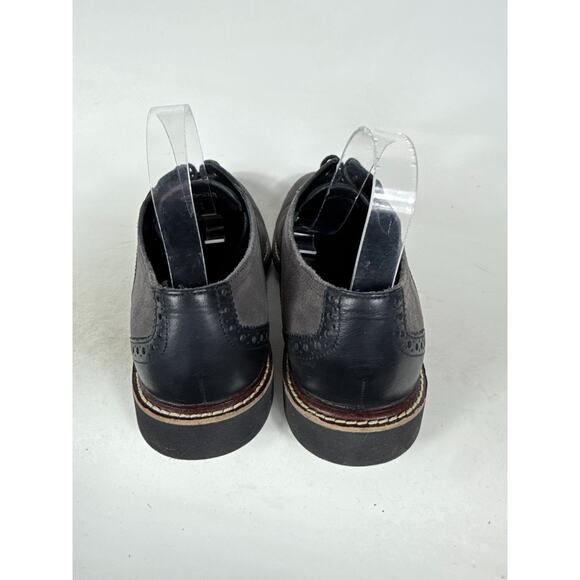 Cole Haan Franklin Two Tone Oxford Shoes Men\'s 10.5 Gray Black Suede Leather main image 6